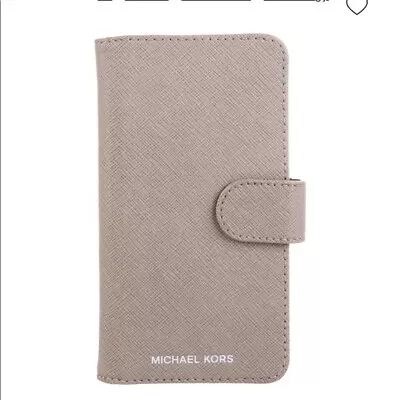 Michael Kors Grey Leather Phone Case Iphone XS • $13