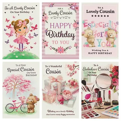 Cousin Birthday Card ~ To A Really Lovely Cousin ~ VARIOUS DESIGNS • £1.79