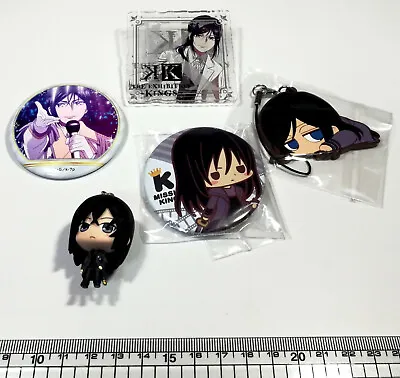 K Project Anime Yatogami Kuroh Kuro 5item Figure Can Badge Rubber Strap Lot W3 • $12.88