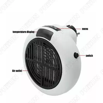 900W Mini Portable Electric Heater Digital LED Timer Ceramic Heat  AC 220-240V • $18.31