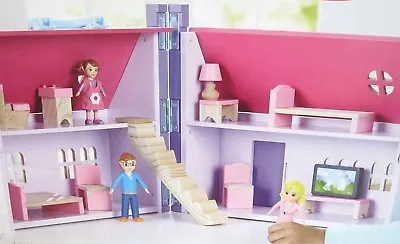 **NEW** Universe Of Imagination Daisy Wooden Doll House  • £29.99