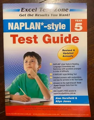 NAPLAN-style Test Pack - Year 5 By Allyn Jones Alan Horsfield (Paperback 2010) • $15