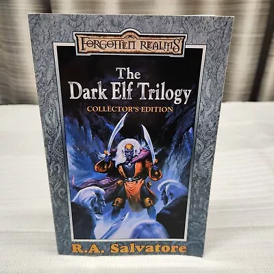 The Dark Elf Trilogy Collector’s 1st Edition Print R.A. Salvatore Hardcover 1998 • $40