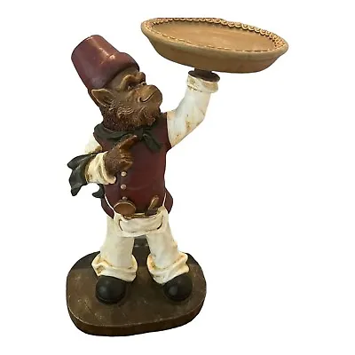 Monkey Chef Statue Kitchen Butler Platter Decor Server 15 Inches Display Quirky • $100