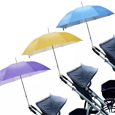 Baby Parasol Universal Umbrella Sun Shade Canopy Pushchair Pram Buggy Push Chair • £7.99