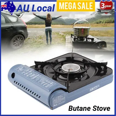 Portable Stainless Steel Butane Gas Stove Camping Outdoor Cooking Burner AU • $60.95