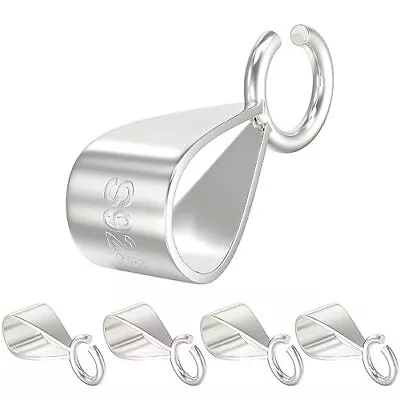 925 Sterling Silver Bails For Pendants Clasp With Open LoopJewelry Bails For... • $17.24