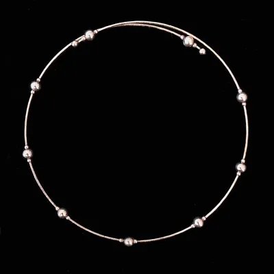 Vintage 925 Sterling Silver Choker Necklace 13.2 Inch (Iron Wire Inside) • $18.84