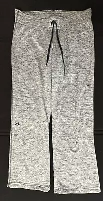 Under Armour Cold Gear Loose Men’s Medium Gray Black Track Jogger Pants • $24