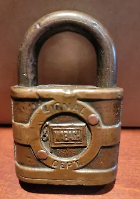 Yale Wabash Signal Dept. Padlock Brass Lock • $149.99