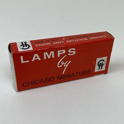 NOS Vintage No. 57 Light Bulbs Chicago NIB Miniature Brass-Base Lamps (10 BULBS) • $15.99