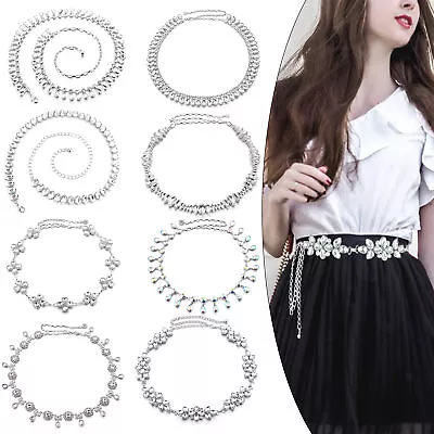 Rhinestone Waist Belt For Women Ladies Girls Diamante/Diamond With Stylish Clasp • £7.79