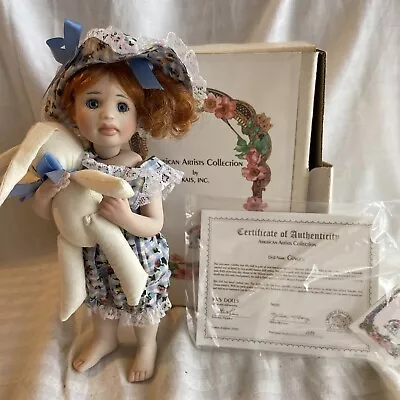 Kais GINGER American Artist Collection Porcelain Doll Melissa McCrory BOX COA • $9.50