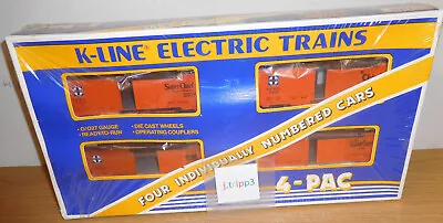 K-line Santa Fe Railroad Sfrd Boxcar 4 Pack O 027 Gauge Train Cars Super Chief • $69.95