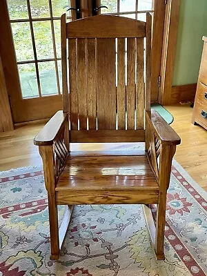 Vintage Mission Oak Rocking Chair • $695