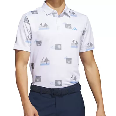 Adidas Golf Men's Allover-Print Polo Golf Shirt NEW • $26