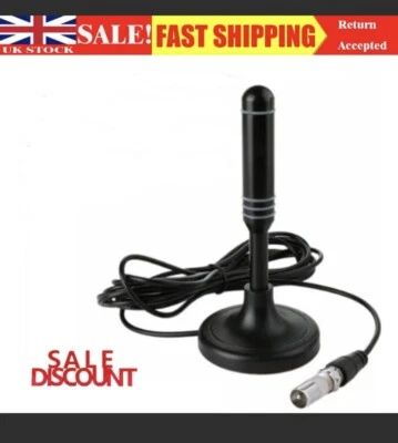 LEADSIGN Portable Indoor/Outdoor  Digital HD TV Aerial With  Magnetic Base • £11.98
