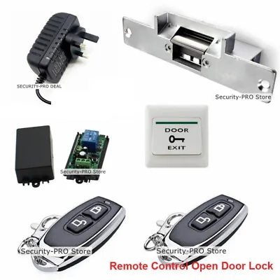 £45.54 • Buy New Door Access Control System +Door Electric Strike Lock + 2PCS Remote Controls