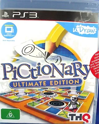 NEW & Sealed PlayStation 3 UDraw PICTIONARY ULTIMATE EDITION Game Creative - Aus • $29.50