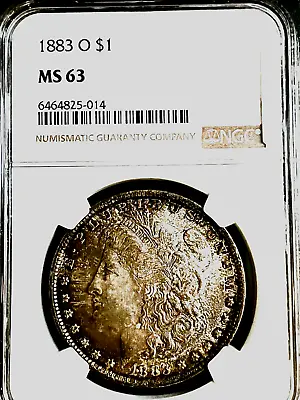 1883 O Morgan Dollar Or1ginal Toning  Ngc  Ch Bu • $95