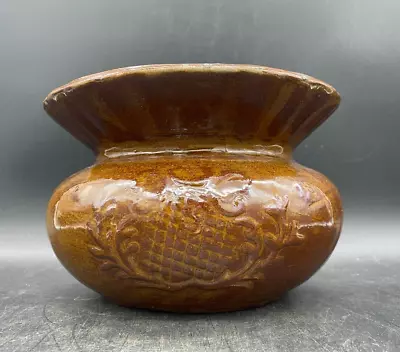 Antique REDWARE Cuspidor Spittoon Mochaware • $27.99