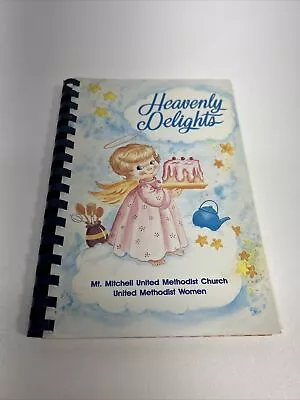 Vtg Spiral Bound CookbookHeavenly DelightsMt. Mitchell United Methodist Church • $29.95