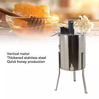 Honey Extractor Frame Stainless Manual Crank Honey Bee Spinner Beekeeping • £261.84