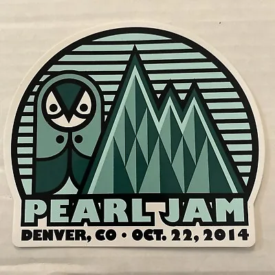 Pearl Jam 2014 Denver Event Tour Concert Sticker! Don Pendleton Vedder Oct 22 • $34.17