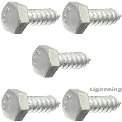 Lag Bolt Screw Hot Dipped Galvanized A307 Alloy Steel 5/8 X 2-1/2  Qty 25 • $35.24