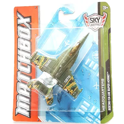 Matchbox Skybusters BOEING F/A-18E SUPER HORNET 2012 Headquarters Green Plane • $59.95