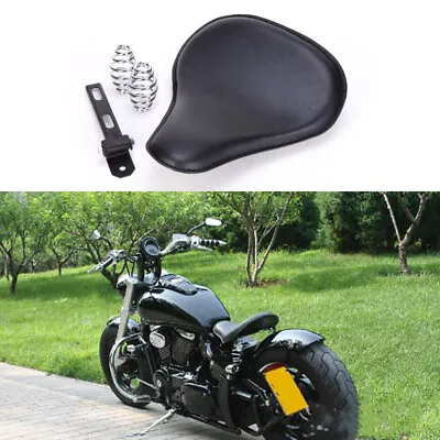 Bobber Solo Seat Spring Black For Motorcycle Honda Shadow VT750 Nighthawk CB 750 • $73.25