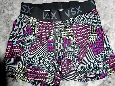 Victoria' S Secret VSX Sport Athletic Shorts Colorful Rainbow Yoga Running S • $17.99