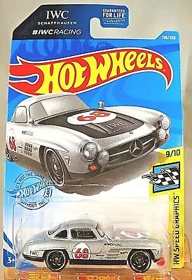 2021 Hot Wheels #196 HW Speed Graphics 9/10 MERCEDES-BENZ 300 SL Silver W/ST8 Sp • $7.50