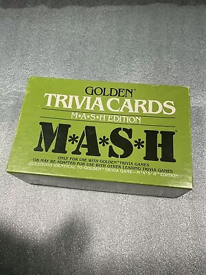 Mash Trivia Card Game Edition 1984 Golden 100% Complete Tv Series Show Vintage • $12