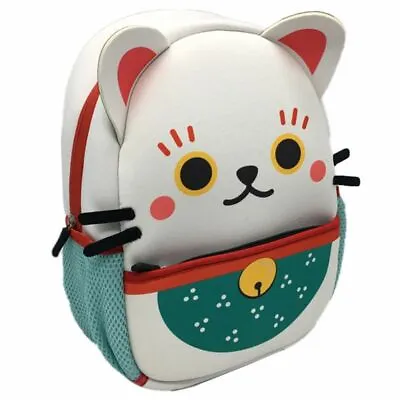 £14.95 • Buy Maneki Neko Lucky Cat Design Backpack Rucksack School Bag New With Tags