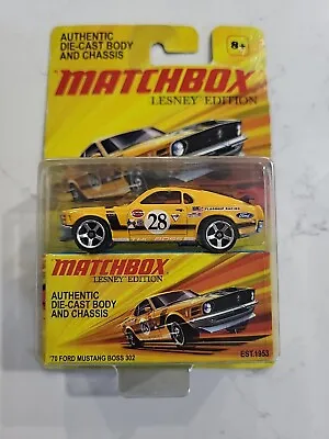 NEW 1970 '70 Ford Mustang Boss 302 Matchbox 2010 Lesney Edition Diecast Mattel • $20.95