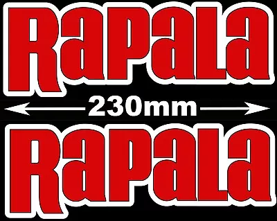 Rapala Stickers X2 Lure Rod Reel Suit Fishing Boat Trailer Bar Fridge Caravan • $5.99