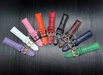 12 - 22 MM Watch Band Strap Genuine Leather Alligator Crocodile Fits For Movado • $10.99