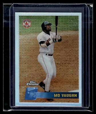 1996 Topps Chrome Refractor #110 Mo Vaughn Red Sox * Iconic Set! * • $100
