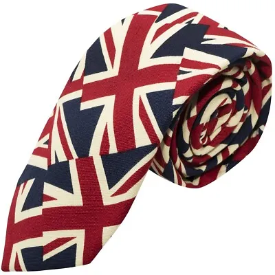 Union Jack Tie Mens Neck Tie Great Britain Tie • £14.99
