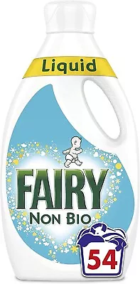 Fairy Non Bio Washing Liquid For Sensitive Skin 54 Washes 1.89L • £15.15