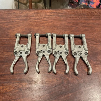 $13.50 • Buy Lot Of 4 Vintage KNU-Vise P-400- Welding Welder Clamps Aviation Vice Grips Tool