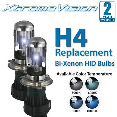 XtremeVision H4 (9003/HB2) HID Bi-Xenon Bulbs - 4300K 5000K 6000K 8000K 10000K • $19.99