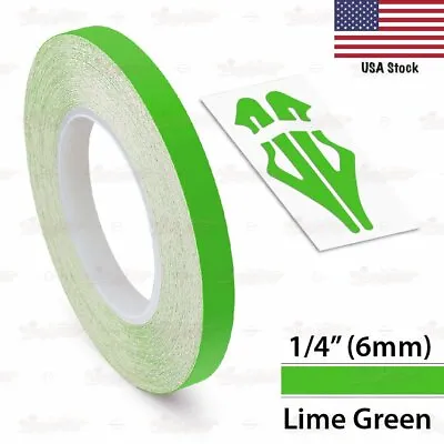 LIME GREEN Roll Vinyl Pinstriping Pin Stripe Car Motorcycle Tape Decal Stickers • $8.95