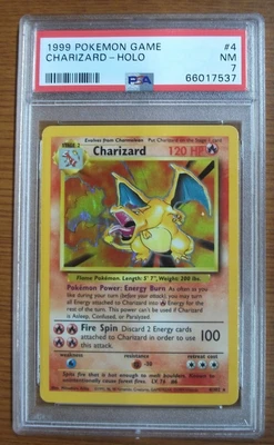 $349.99 • Buy Pokémon 1999 Charizard 4/102 Base Set  Holo  PSA 7 NM