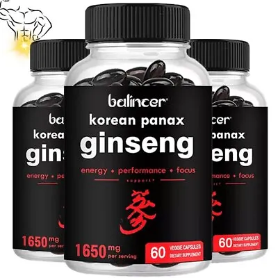 Korean Red Ginseng 1650 Mg 30 To 120 Capsules Double Strength • £7.72