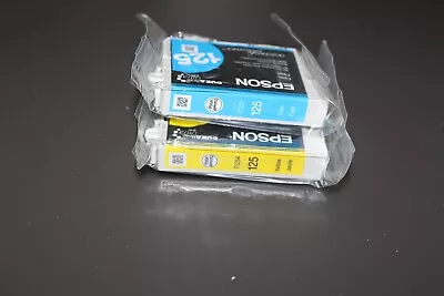 Epson 125 T125120-BCS 2-Pack Ink Cartridges - Cyan And Yellow  Only SEALED • $11.95