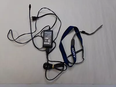 OEM Sony AC-L25A Power Cord & Camcorder Neck Strap • $24.27