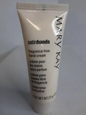 Mary Kay Satinhands  Fragrance Free Hand Cream .75oz. Travel/Purse Size.  • $4.75