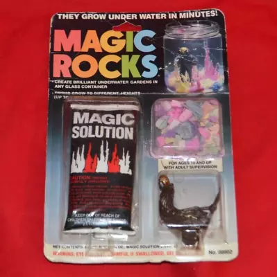 Vintage MAGIC ROCKS Sealed Worn Package W/Sunken Shipwreck Bulwark Craft House • $9.95